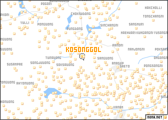 map of Kosŏng-gol