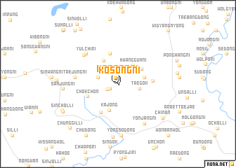 map of Kŏsŏng-ni