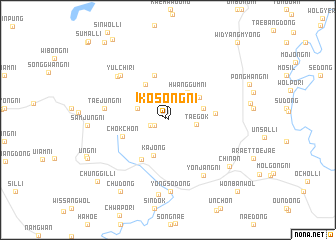 map of Kŏsŏng-ni