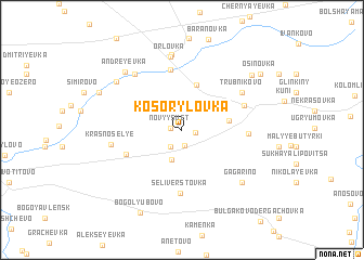 map of Kosorylovka