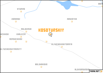 map of Kosoturskiy
