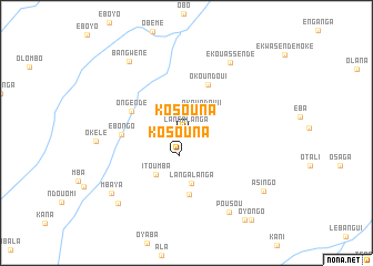 map of Kosouna