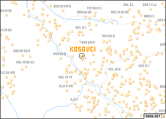 map of Kosovci