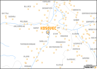 map of Kosovec