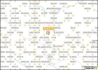 map of Košov