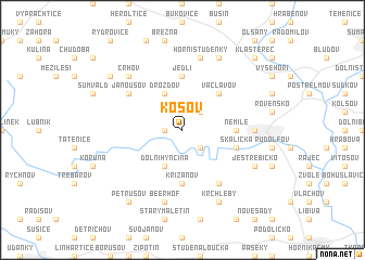 map of Kosov