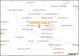 map of Kospartdůlő