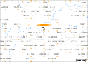 map of Kossaki Nadbielne