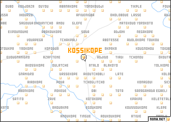 map of Kossikopé