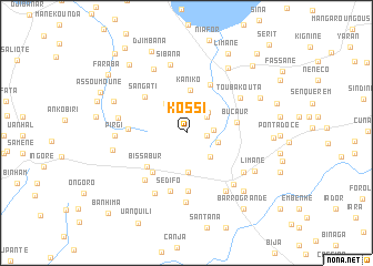 map of Kossi