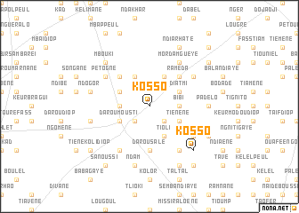 map of Kosso