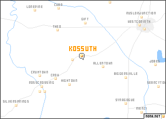 map of Kossuth