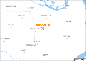 map of Kossuth