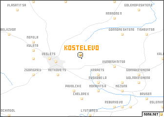 map of Kostelevo