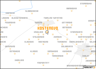 map of Kostenëvo
