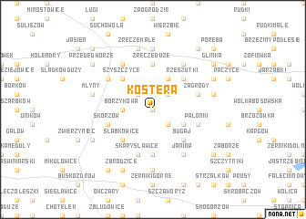 map of Kostera