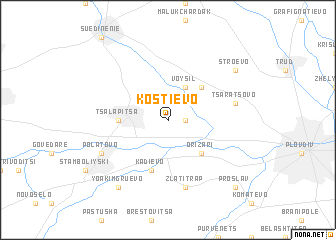 map of Kostievo