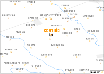 map of Kostino