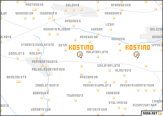 map of Kostino