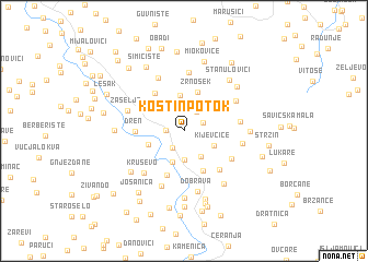 map of Kostin Potok