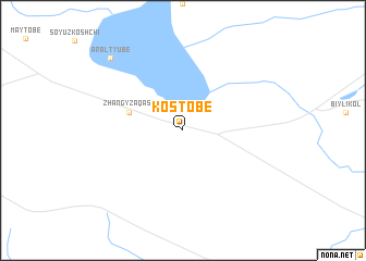 map of Kostobe