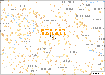 map of Kostojevići