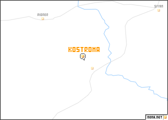 map of Kostroma