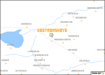 map of Kostromskoye