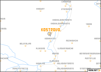 map of Kostrovo