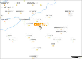 map of Kostruv