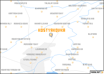 map of Kostyakovka
