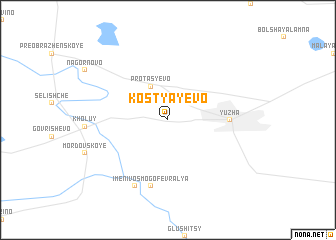 map of Kostyayevo