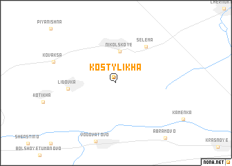 map of Kostylikha