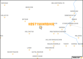 map of Kostyukhnovka