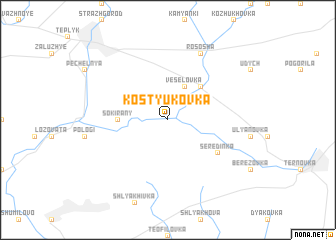map of Kostyukovka