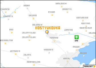 map of Kostyukovka