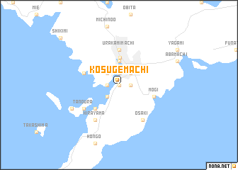 map of Kosugemachi