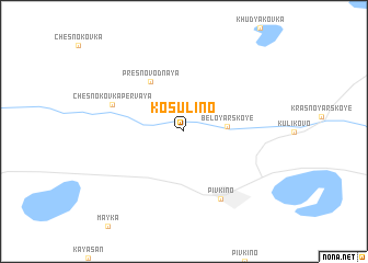 map of Kosulino