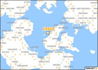 map of Kosun