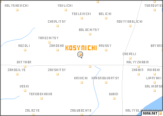 map of Kosynichi