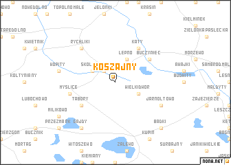 map of Koszajny