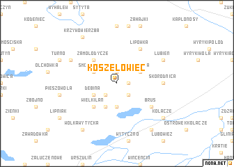 map of Koszelowiec