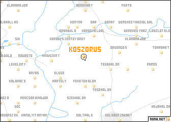 map of Koszorús