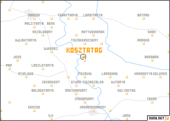 map of Kosztatag