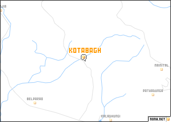 map of Kota Bāgh