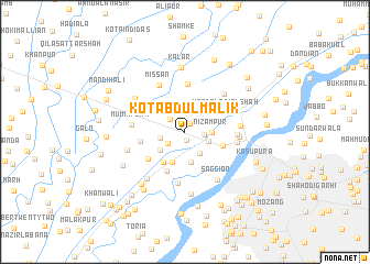 map of Kot Ābdulmālik