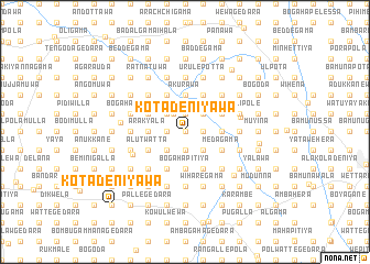 map of Kotadeniyawa