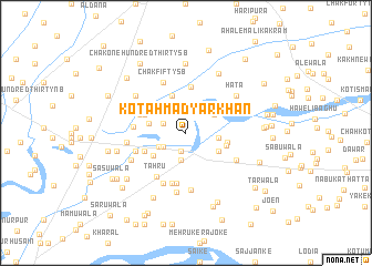 map of Kot Ahmadyār Khān