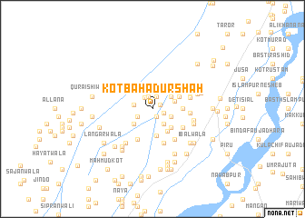 map of Kot Bahādur Shāh
