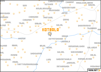 map of Kot Bāla